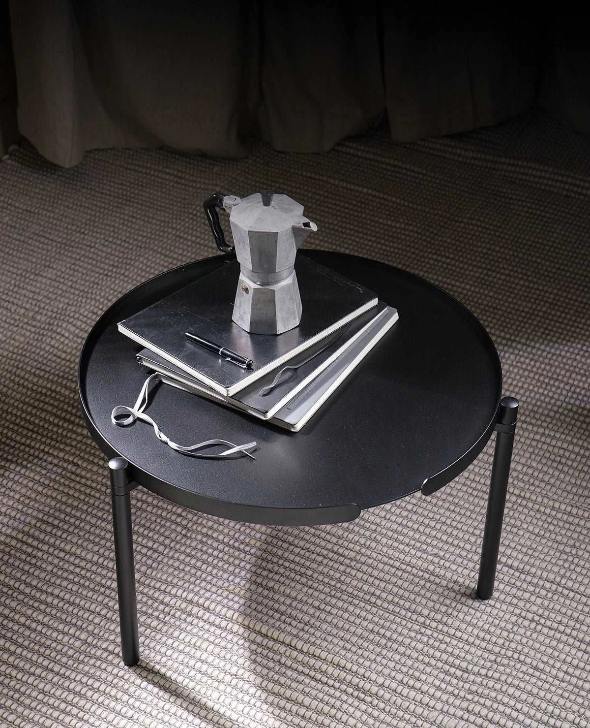 Couchtisch Orbis Wetterfest Metall Schwarz Siqual-Design