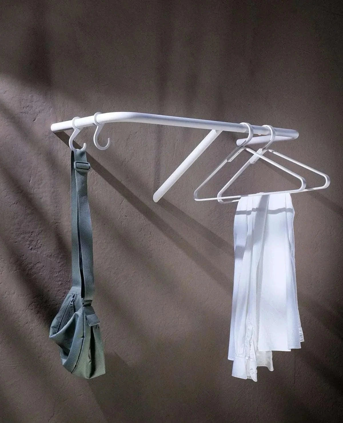 Garderobe Rail Siqual-Design Weiß