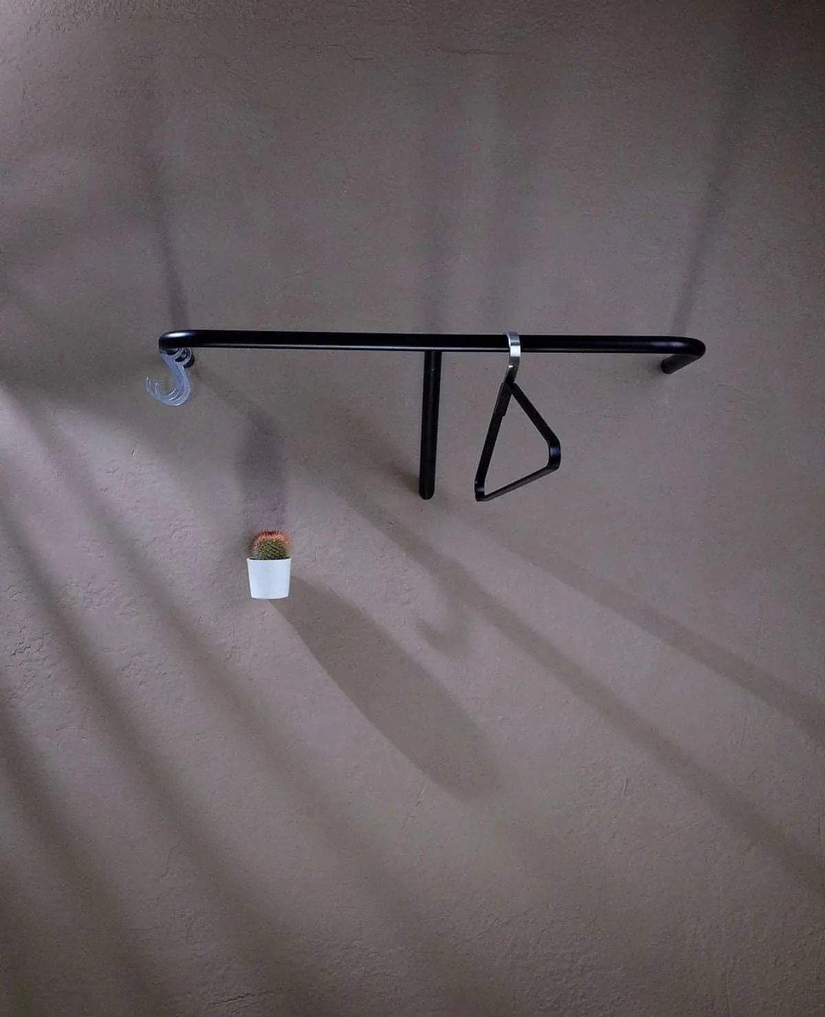 Garderobe Rail Siqual-Design Schwarz detail