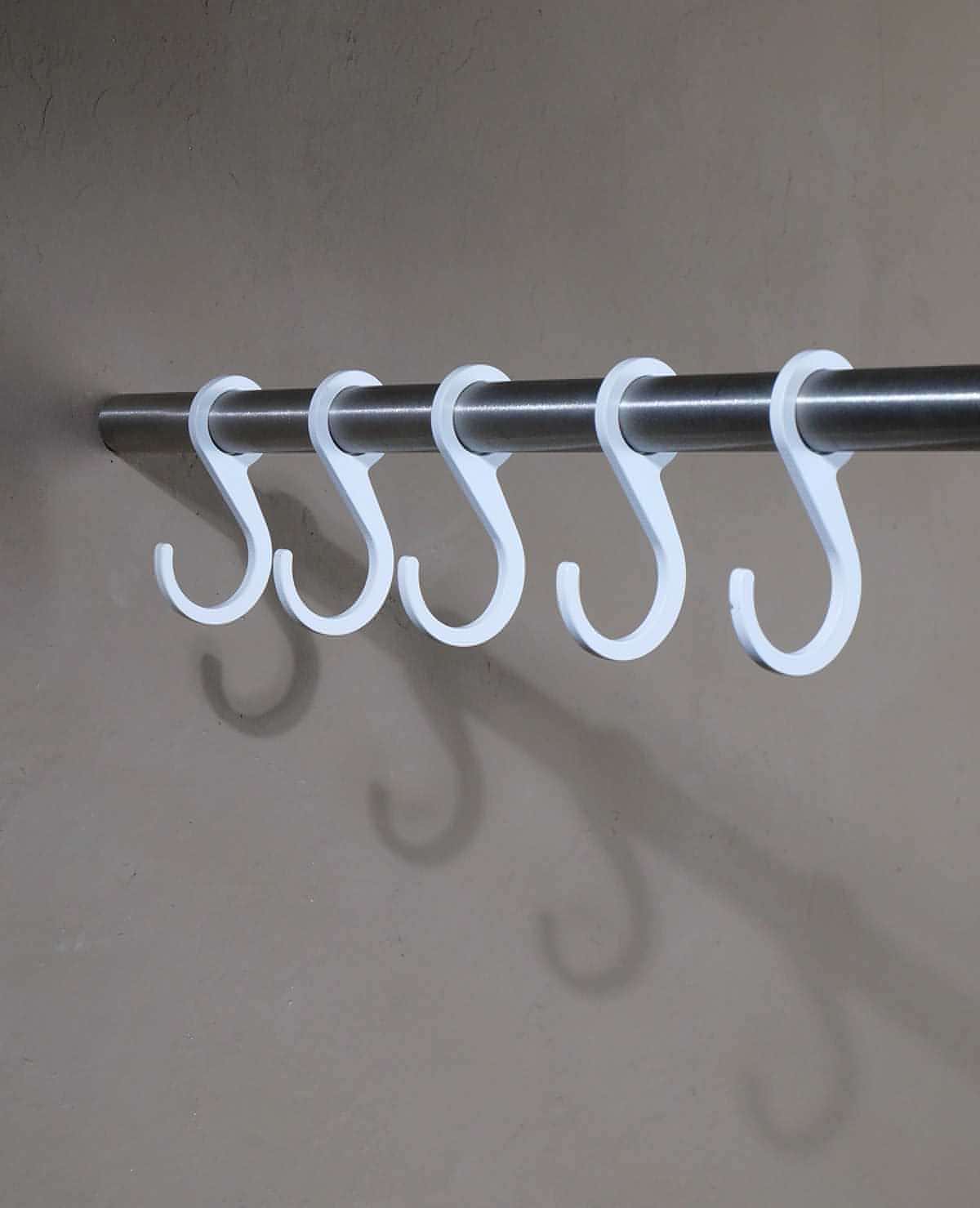 Haken Hanger Siqual-Design mit Weiße Pulverbeschichtung