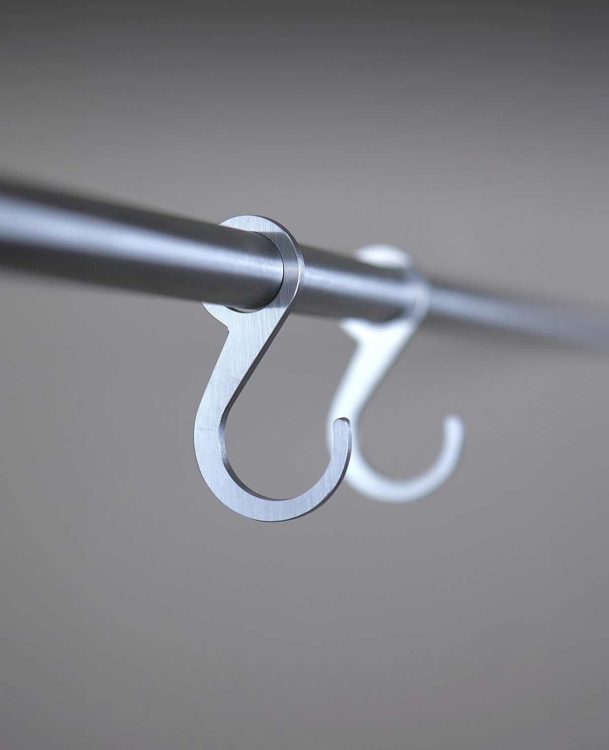 Haken Hanger Siqual-Design Edelstahl gebürstet detail