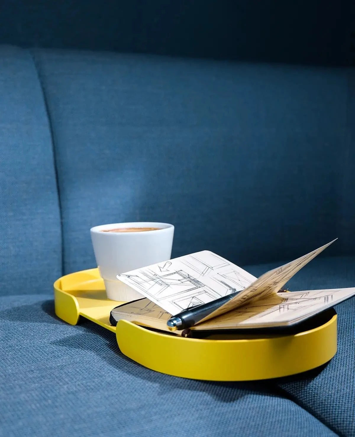 Tablett Butler Siqual-Design Gelb mit Detail