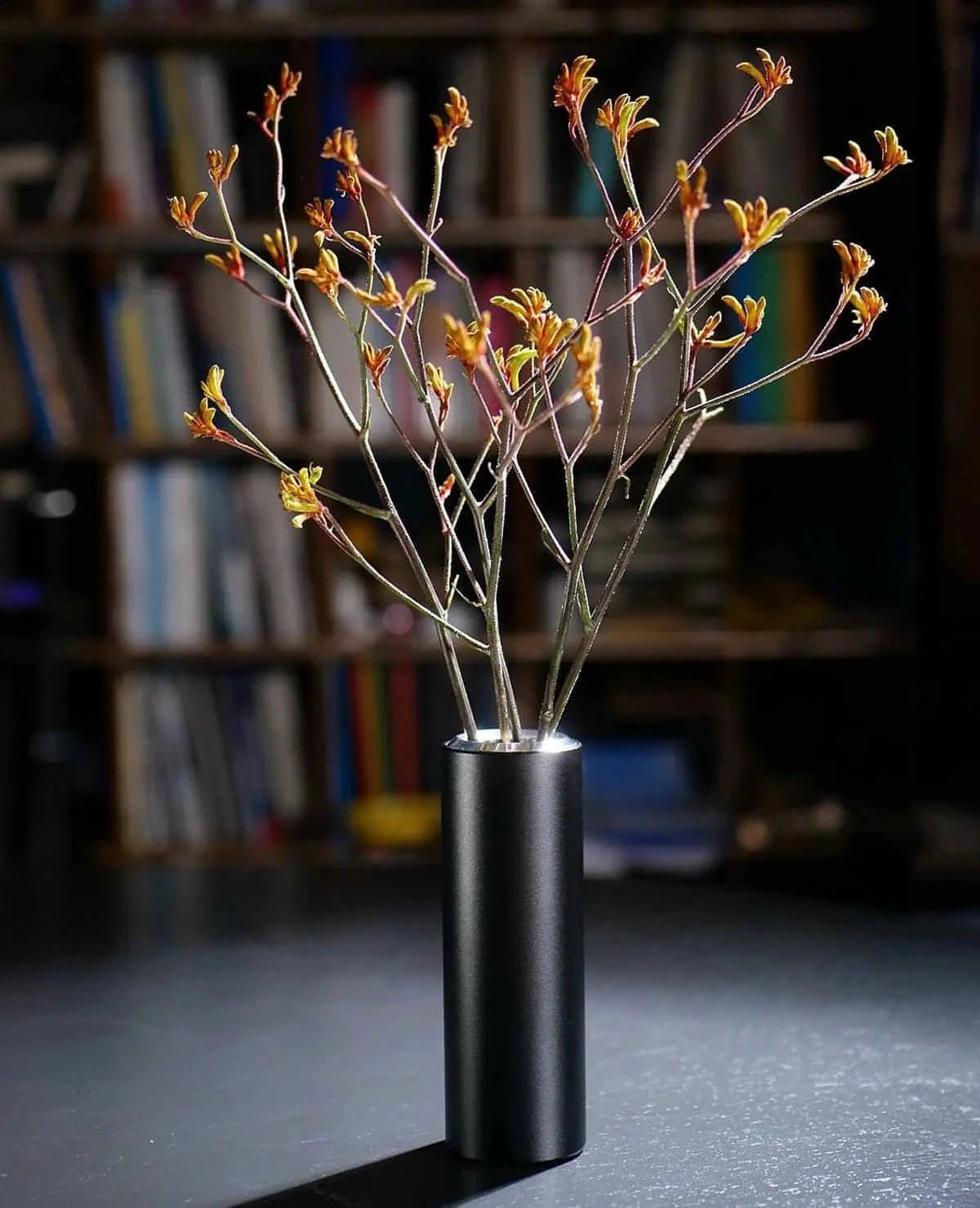 Vase Floare Siqual-Design Schwarz Höhe 23 Detail
