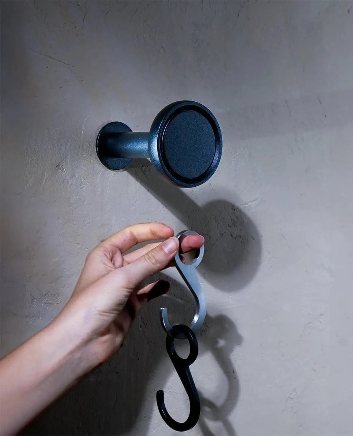 Wandhaken Siqual-Design Schwarz mit zwei Haken