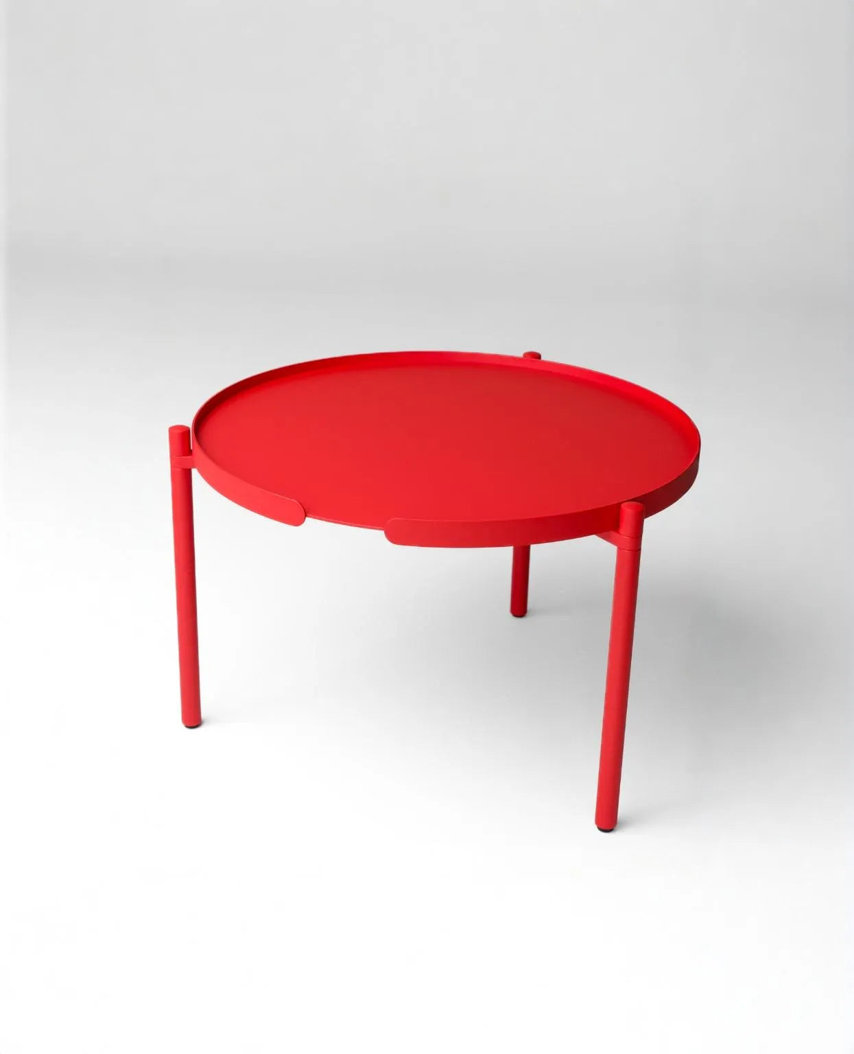 ORBIS –Wetterfester runder Metall-Couchtisch/Beistelltisch mit verstellbaren Beinen