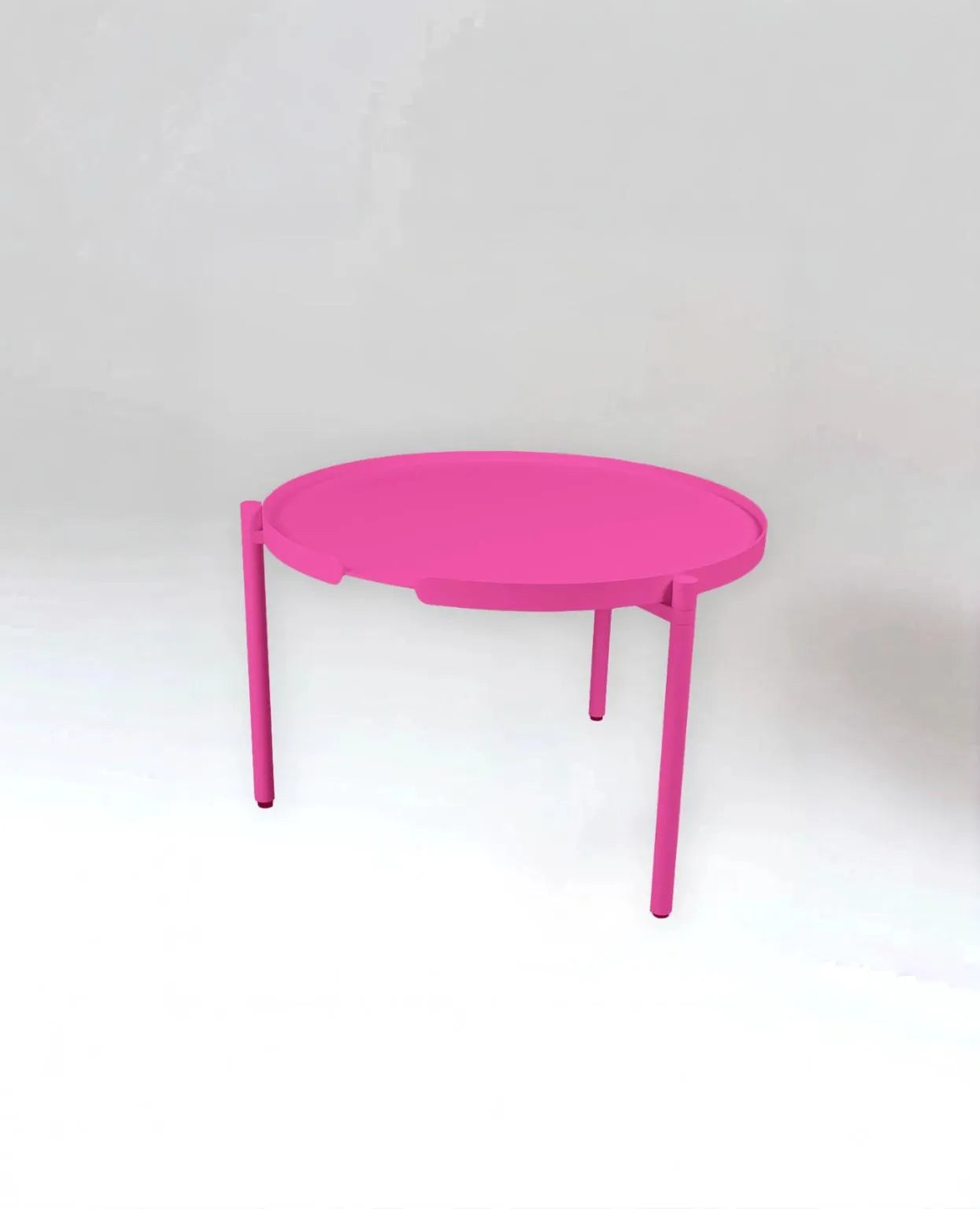 ORBIS –Wetterfester runder Metall-Couchtisch/Beistelltisch mit verstellbaren Beinen