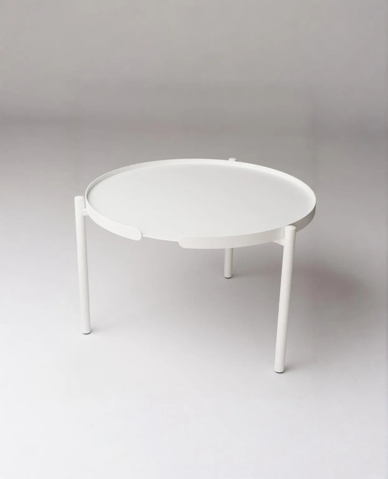 ORBIS –Wetterfester runder Metall-Couchtisch/Beistelltisch mit verstellbaren Beinen