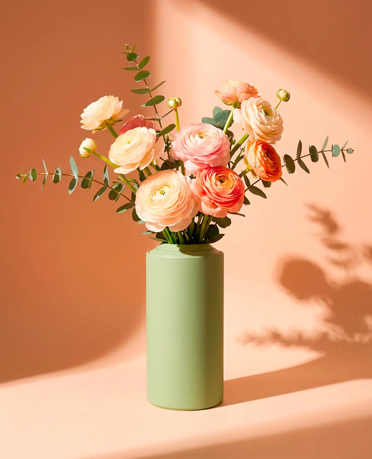 FLOARE – Minimalistische Metallvase für Einzelblumen oder Sträuße, modular und funktional