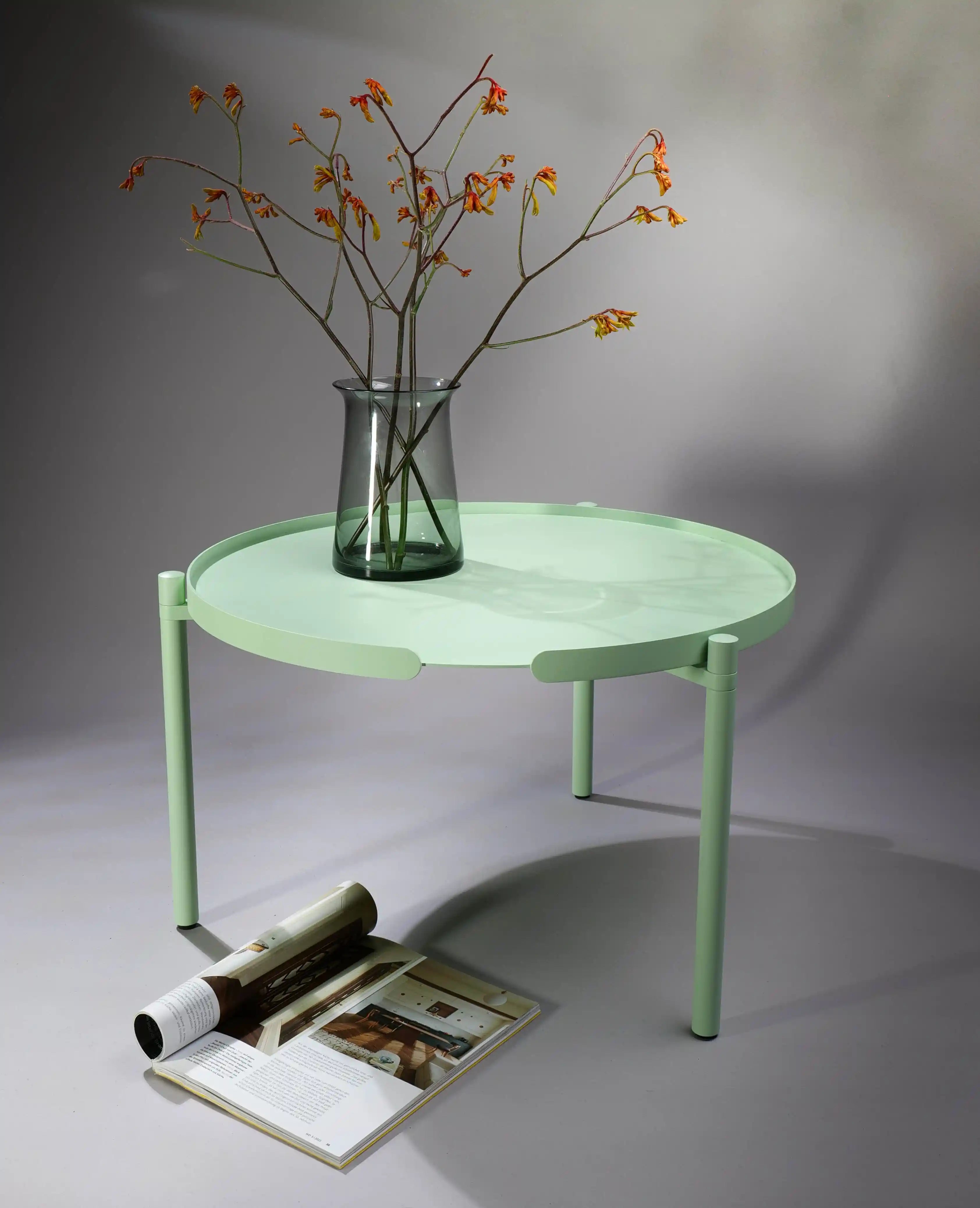 Orbis Metalltisch in Mint – frisches, modernes Möbelstück für das Wohnzimmer