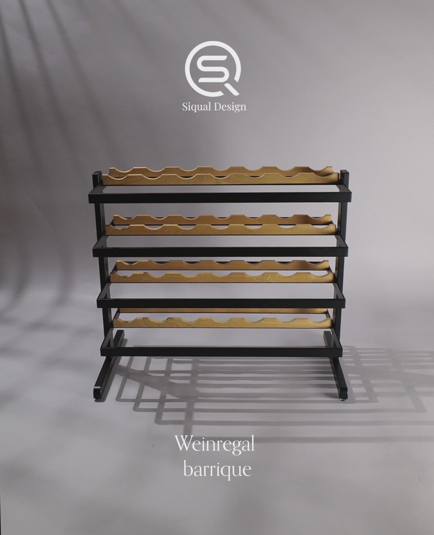 Video vom Barrique Weinregal von Siqual – modular erweiterbar