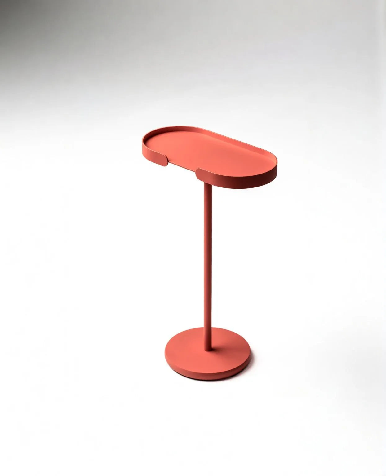 Beistelltisch STAN aus Metall von Siqual Design in Lachsorange