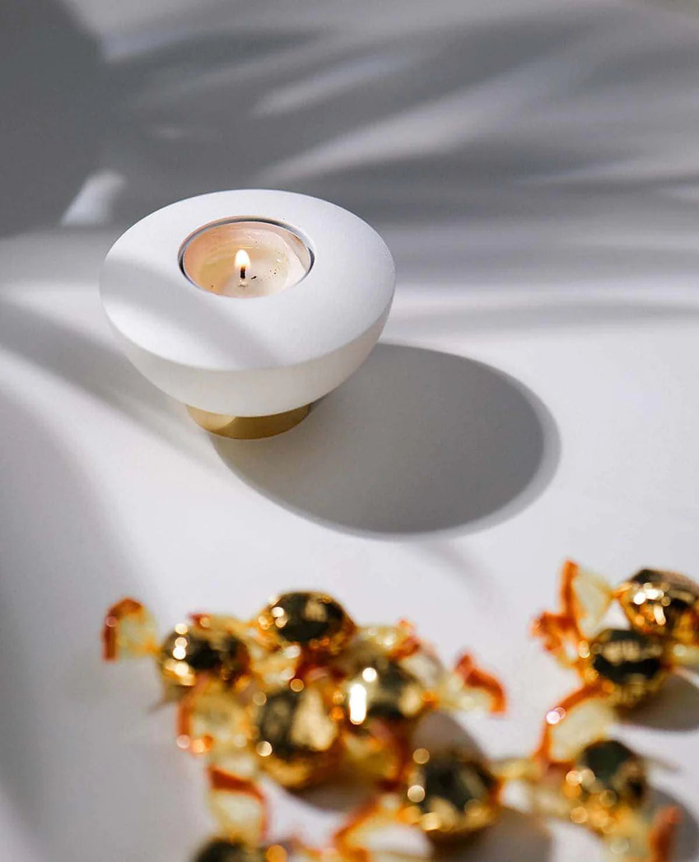 Rocky Kerzenständer mit Teelicht im schlichten Design – stilvolle Tischdeko von Siqual