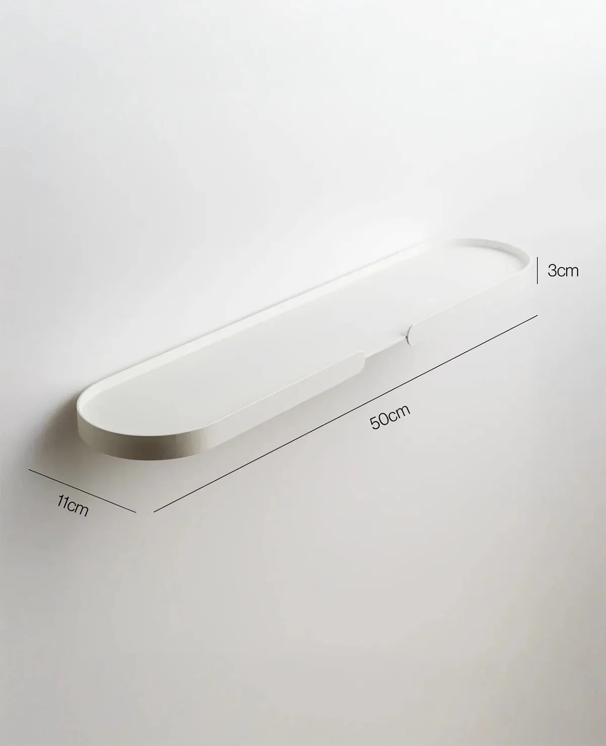 LUNGO – Längliches Tablett aus Metall mit Reling für Küche und Wohnraum