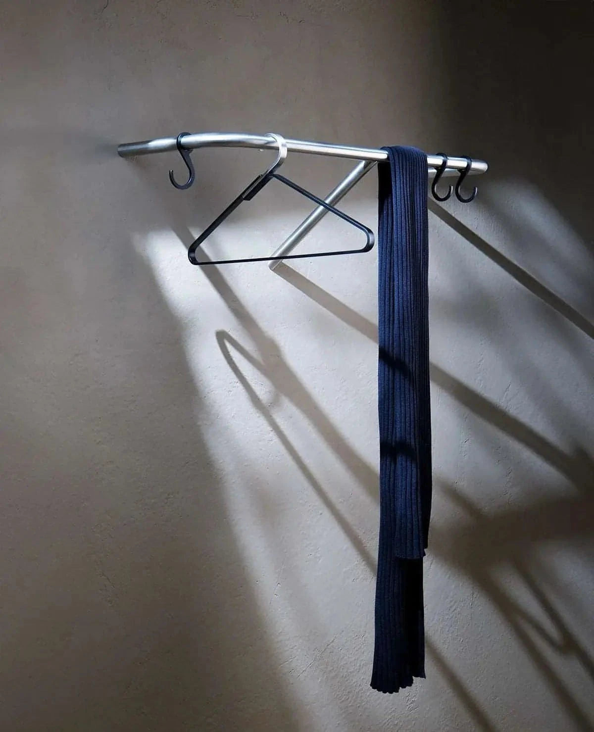Garderobe Rail Siqual-Design Edelstahl Gebürstet
