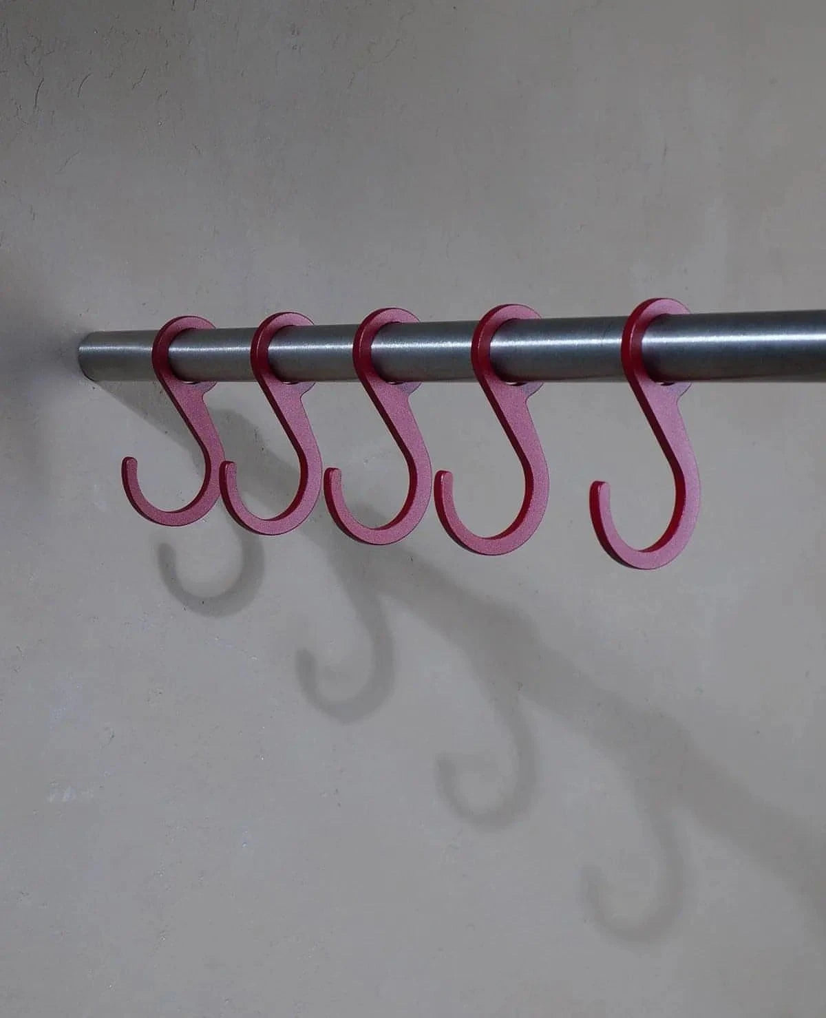 Haken Hanger Siqual-Design mit Rote Pulverbeschichtung