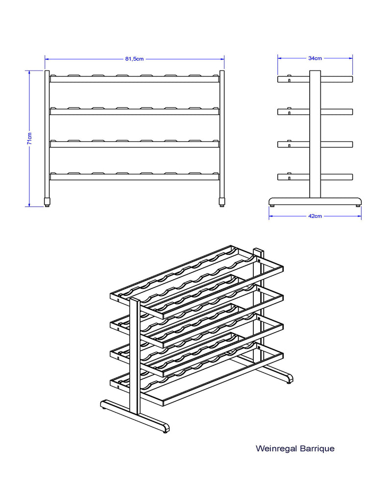 Wine rack BARRIQUE