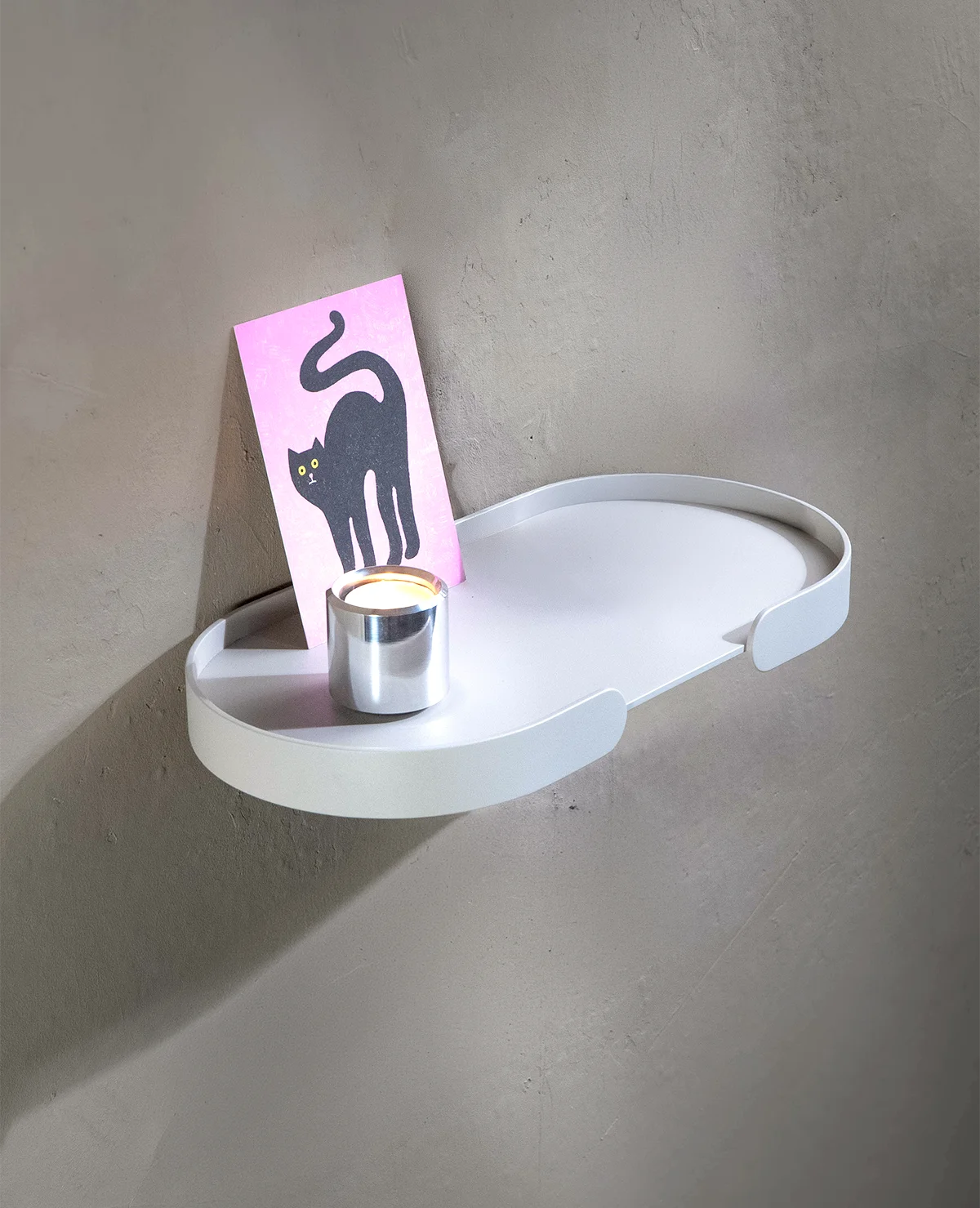 Butler Shelf Wandregal, pulverbeschichtetes Metall, schlichtes Design, einzelnes Regalbrett, hochwertige Verarbeitung